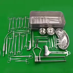 Kit d'instruments chirurgicaux professionnels pour césarienne, 59 pièces, acier inoxydable, certifié CE - Product Image 3