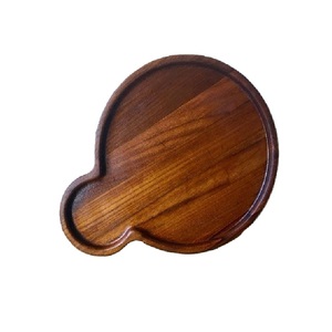 Arrivée fraîche plus grande qualité plateau de service en bois pour café thé fruits nourriture Dessert moderne forme ronde forme carrée - Product Image 6