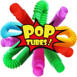 Pack 4 <b>Mini</b> Anti-Stress Tubes Yoga Ropes and Tension Straps for Stress Relief - Product Image 3