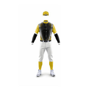 Uniforme de béisbol ligero de algodón 100%, ropa deportiva cómoda de alta calidad en varios colores, el mejor diseño, conjuntos de patrones en blanco - Product Image 2
