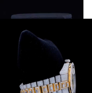 41MM de lujo hecho a mano VVS Moissanite Diamante tachonado Bling Iced Out reloj Hip Hop relojes de pulsera para hombres mujeres regalos - Product Image 4