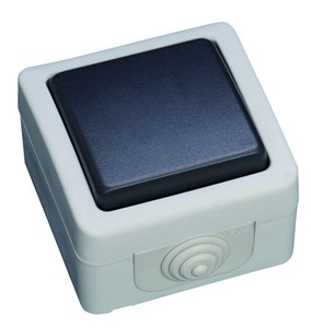 Pulsante a pressione impermeabile IP54 10A 250V (GSC 1200254) - Product Image 1