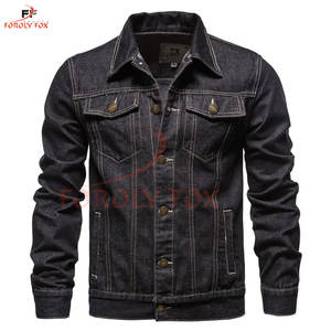 Chaqueta vaquera elegante para hombre, ropa informal OEM, venta al por mayor, chaqueta vaquera de algodón de alta calidad para hombre, chaqueta vaquera personalizada para hombre a la venta - Product Image 4