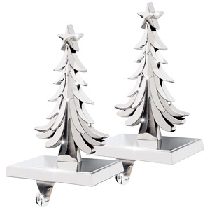 Elegante soporte de calcetín de Navidad de Metal dorado rústico para chimenea Mantel festivo estante de exhibición colgante de vacaciones - Product Image 5