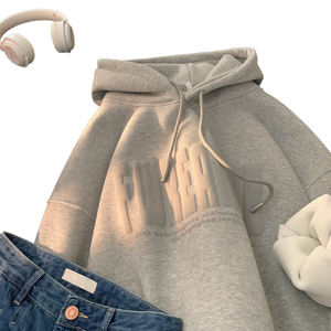 Sudadera con Capucha de Invierno, de Felpa, Algodón, Personalizada, Informal, Premium, Cómoda, con Estampado, 400gsm, para Mujer - Product Image 2