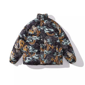 OEM personalizado sublimado impreso al aire libre masculino acolchado burbuja cálido invierno hombres abrigos chaqueta acolchada para hombre - Product Image 4