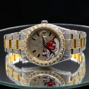 Reloj de Diamantes Moissanite de Diseño en Oferta, Joyería Estilo Hip Hop con Brillo Duradero, Disponible para la Venta - Product Image 1