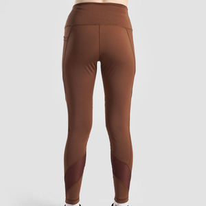 2025 Latest High Quality Lightweight Women's Yoga <b>Leggings</b> Elastic Waist Breathable with Solid <b>Pattern</b> Factory Direct Sale - Product Image 4