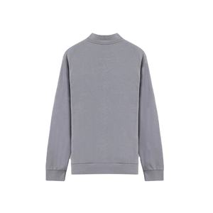 <b>Men's</b> Cotton <b>Fleece</b> <b>Quarter</b>-<b>Zip</b> Hoodie Sweatshirt Custom Logo Crew Neck Anti-Bacterial Breathable Wholesale Price Plain Dyed - Product Image 5