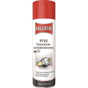 BALLISTOL สเปรย์หล่อลื่นแห้ง PTFE ขนาด 400 มล. ไม่มีสี/มีสีขาวขุ่นหลังการแห้ง จาระบีประสิทธิภาพสูง - Product Image 1