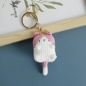 Llavero de peluche de gato, muñeco de gatito con diseño de anime, grabado, ligero, colgante para bolso, adorno para llavero - Product Image 6