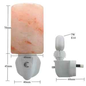 Anwar Enterprises Mini cristal Natural Rosa sal del Himalaya lámpara de pared tallada a mano purificador de aire decoración del hogar artesanía - Product Image 2