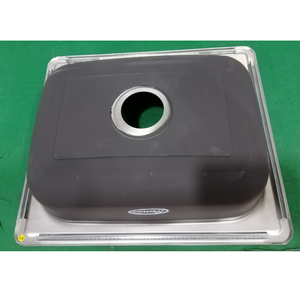 Fregadero de montaje superior SUS304 Forma de cuenco cuadrado de acero inoxidable Suministro de fábrica dibujado Fregadero de un solo cuenco para cocina con 3 orificios - Product Image 6