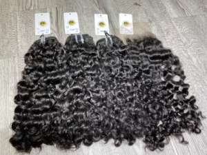Eurasian Curly de cheveux humains vietnamiens 100%, ,100% Cheveux non traités en cheveux humains - Product Image 2