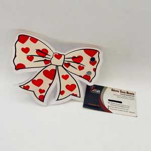 Red Hearts Bow Valentine Special Square Butterfly Flower Acrylic Beauty Lash Tile <b>Reusable</b> Wholesale Customizable Printing OEM - Product Image 1