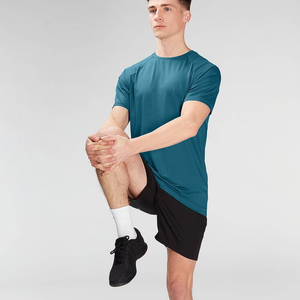 T-shirts d'entraînement décontractés en plein air Hommes Running T Shirt Heavy GSM T Shirt Hommes - Product Image 5