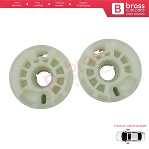 BWR5222+BWR5223 Window Regulator Repair <b>Cable</b> Roll Gear Reel Wheel Pulley Front Left Right Door for Elantra MK4 <b>HD</b> Sonata MK5 NF - Product Image 2