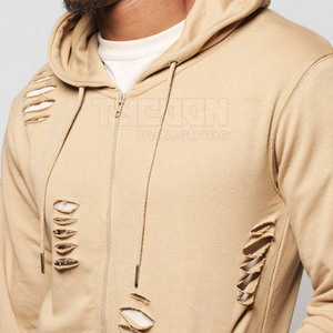 2025 mode Streetwear en détresse en gros survêtement conception personnalisée survêtement en détresse à vendre - Product Image 6