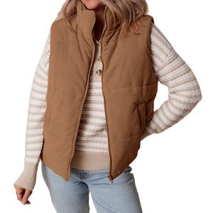 แจ็กเก็ตขนเป็ดไซส์ใหญ่พิเศษของผู้หญิงแจ็กเก็ตแบบลำลองสีพื้นกันลมระบายอากาศมีซิปแฟชั่น - Product Image 4