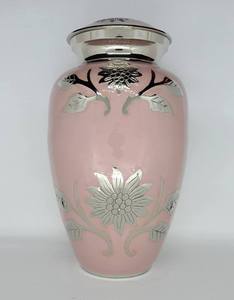 Zeus Urna para adultos con banda de latón Urnas de cremación moradas con bolsa de terciopelo gratis - Product Image 5