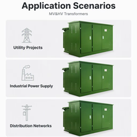 Transformateur de distribution ZISHENG série ZGS triphasé 50 kVA, autotransformateur 14 kV 240 V, à alimentation en boucle frontale, monté sur support