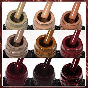 <span class=keywords><strong>Esmalte</strong></span> <span class=keywords><strong>de</strong></span> <span class=keywords><strong>Uñas</strong></span> en Gel Sin Hema Color Café Marrón Tierra Semi Permanente UV Gel <span class=keywords><strong>Chocolate</strong></span> Otoño Invierno Soak Off Nail Art Barniz en Gel - Product Image 3