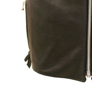 Vêtements de sport en cuir personnalisés de qualité supérieure coupe-vent imperméable respirant vente chaude gilet en cuir haut tendance nouvelle mode - Product Image 3