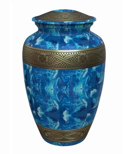 Fabrication d'urne de crémation de cendres de gravure/urne commémorative en aluminium métallique au prix de gros - Product Image 3