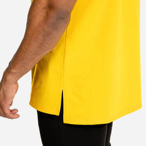 Diseño personalizado de gran tamaño Crop Boxy Fit camiseta hombres 100% algodón Drop Shoulder Streetwear calidad logotipo personalizado camiseta lisa para hombres - Product Image 4