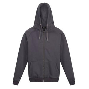 Sweat à capuche en polaire personnalisé Charcoal 300 GSM pour hommes avec poches avant et fermeture éclair de base pour la saison hivernale - Product Image 4