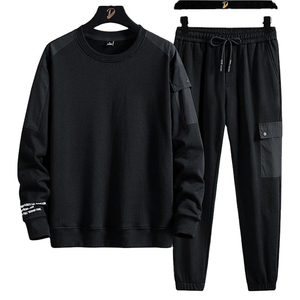 Conjuntos de chándal para hombre de color sólido con logotipo personalizado de alta calidad, conjuntos de chándal para hombre al por mayor, conjuntos de chándal para hombre - Product Image 1