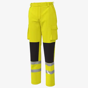 กางเกงทำงานสะท้อนแสงสำหรับผู้ชายกางเกงมองเห็นง่ายมีกระเป๋า - Product Image 4