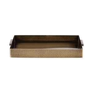 Plateau de luxe moderne en aluminium martelé avec poignée pour décoration de Noël à la maison à bas prix - Product Image 5