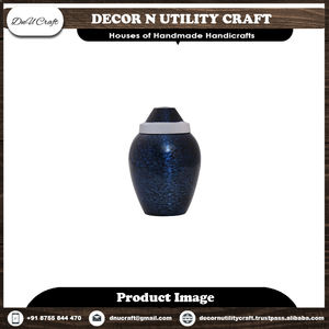 Urna de cremación de aluminio hecha a mano de estilo europeo para cenizas de mascotas, jarrón de cremación de Metal decorativo para conmemorar a los seres queridos - Product Image 3
