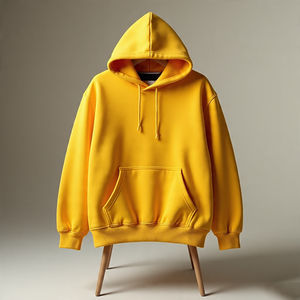 Sweat à capuche en molleton épais brodé 100% coton respirant pour l'hiver avec logo personnalisé, de haute qualité et tendance - Product Image 1