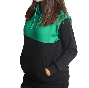 Sweat-shirt à capuche oversize en molleton de coton, décontracté, avec logo personnalisé, vêtements de sport actifs pour femmes, toutes tailles - Product Image 2