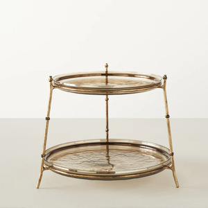 Herramienta de pastel de metal hecha a mano con diseño único para decoración de fiestas Exhibición de soporte de pastel de cumpleaños y bodas - Product Image 2