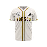 Tallas juveniles Premium Jersey Béisbol Ropa de softbol Ropa Jersey de béisbol Botón completo Jersey de béisbol Hombres