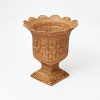 Tendance chaude piédestal rond tressé moderne Vases en rotin faits à la main urne en rotin décorative pour la maison et piédestal OEM acceptable au Vietnam