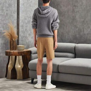 Sweat à capuche personnalisé pour hommes Plus XL Heavyweight 100% coton Long Drop Shoulder Sweatshirt High Embroidered Puff Techniques Solid Print - Product Image 4