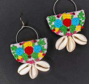 Pendientes de Corazón Bordados, Pendientes Personalizados con Múltiples Cuentas, Joyería Festiva para Mujer al Mejor Precio, Pendientes con Cuentas - Product Image 6