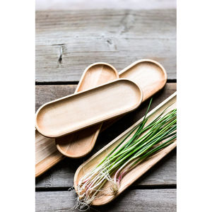Best Selling Fancy Wooden Serving Platter Wooden Serving Tray Premium Quality Handmade Serving Dish Eco Friendly <b>Long</b> Shape Tray - Product Image 1