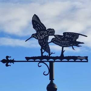 Vaneador de Hierro Grande Hecho a Mano con Diseño de Figura Animal, Estilo Antiguo, Acabado Brillante para Granero, Jardín, Hogar Rural, Techo - Product Image 3