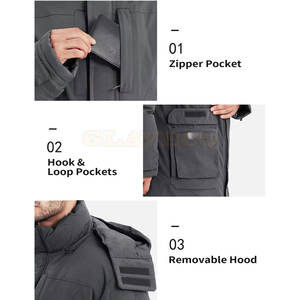 Abrigo de Invierno para Hombre, Talla Grande, Impermeable, Cómodo, de Alta Calidad, Transpirable, Ecológico, con Capucha, Informal - Product Image 6