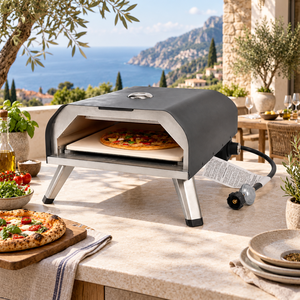 <span class=keywords><strong>Forno</strong></span> <span class=keywords><strong>per</strong></span> <span class=keywords><strong>Pizza</strong></span> <span class=keywords><strong>a</strong></span> <span class=keywords><strong>Gas</strong></span> in Acciaio Verniciato <span class=keywords><strong>a</strong></span> Polvere, 12/16 Pollici, Bruciatore Singolo, Moderno <span class=keywords><strong>Forno</strong></span> <span class=keywords><strong>per</strong></span> <span class=keywords><strong>Pizza</strong></span> da Esterno <span class=keywords><strong>a</strong></span> Propano <span class=keywords><strong>per</strong></span> Cottura ad Alta Temperatura - Product Image 1