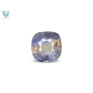Zafiro Natural Bicolor de 6.50 Quilates (Pitambari) - Corte Esmeralda Facetado, Tratado Térmicamente y Pulido, 8mm de Altura, Gema Suelta - Product Image 1