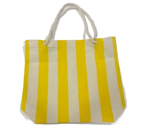 Sacs de plage à rayures imprimées en toile de coton écologique personnalisés pour le shopping et le rangement des chaussures-Promotionnel fabriqué en Inde - Product Image 4