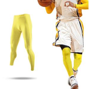 Collants de course pour hommes en polyester, taille élastique, respirants, séchage rapide, antibactériens, pour la gym et le sport, longueur intégrale, hiver-printemps - Product Image 3
