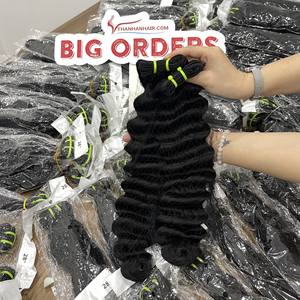 Extensions de cheveux humains vietnamiens à ondulation profonde lâche, cheveux vierges bruts, mèches de cheveux en vrac, vente en gros - Product Image 3