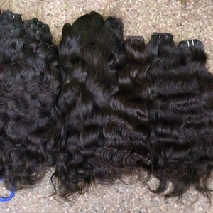 Extensiones de cabello humano Remy de doble trama, 20-30 pulgadas, cuerpo recto ondulado, máquina India cruda, cutícula alineada, alta suavidad, novedad - Product Image 1